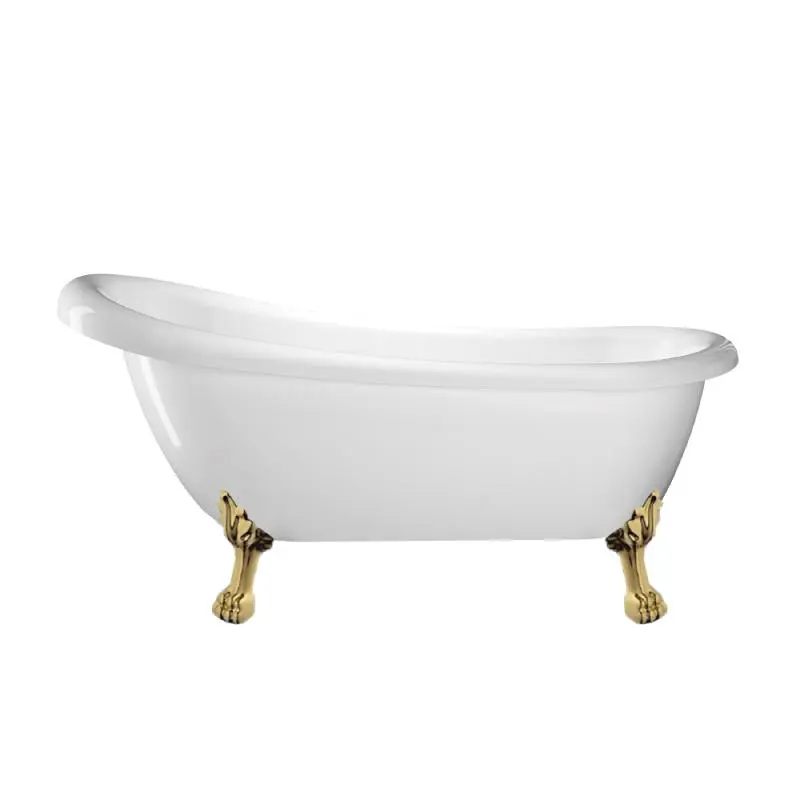 Bañera con patas richmond 155 cm patas león doradas Rogier & Mothes