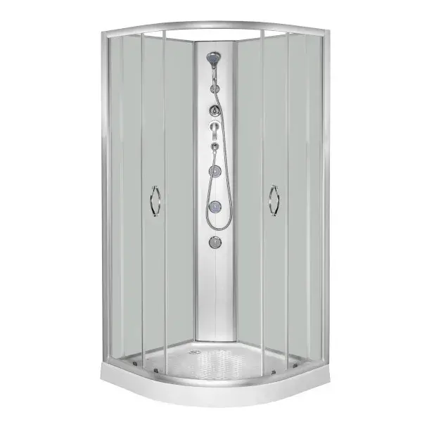 Cabina hidromasaje 1/4 círculo vela