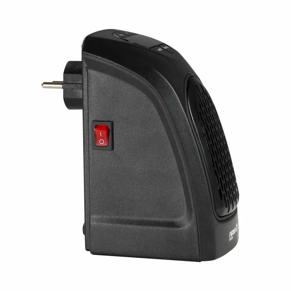 Mini calefactor de enchufe pared 400w negro thinia home