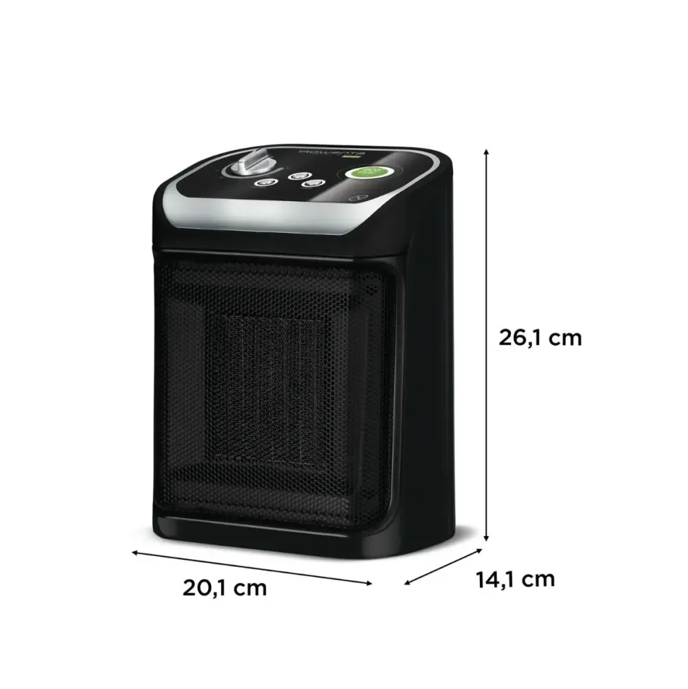 Calefactor Portátil Calefactor cerámico Rowenta Mini Excel Eco Seguro 2000W negro
