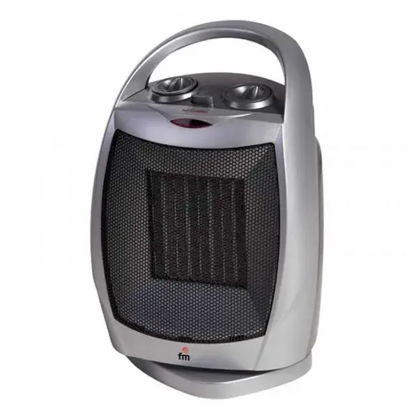 Calefactor de Baño Calefactor Cerámico Eléctrico Grupo FM TC1800 1800W Gris