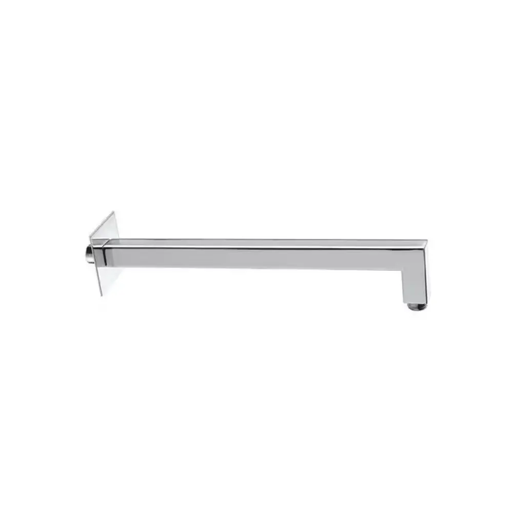 Braccio doccia squadrato slim ottone con attacco normal cm 34x2x2 - Cromo