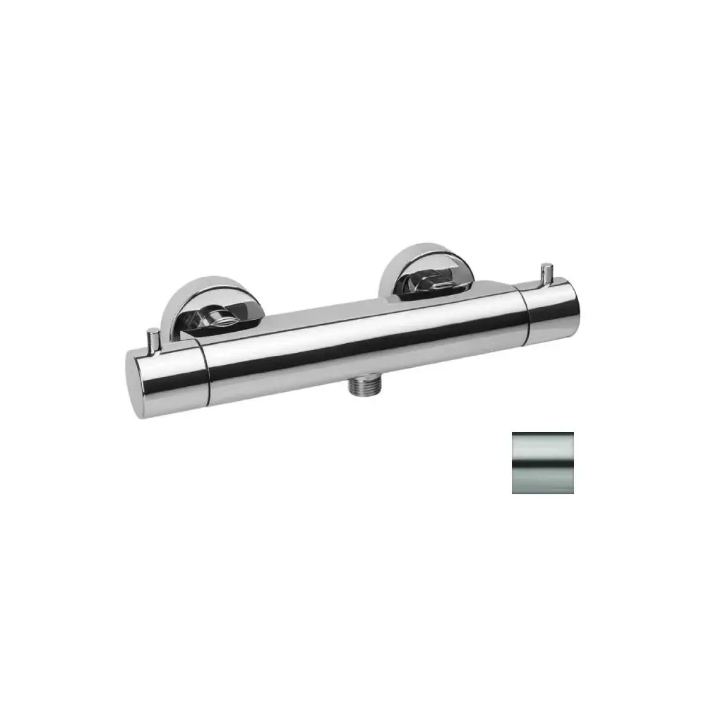 Miscelatore termostatico doccia esterno serie Light modello LIQ468ST de acero looking Paffoni
