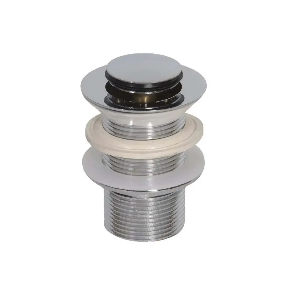 Piletta click-clack lavabo con tappo design senza troppo pieno ottone