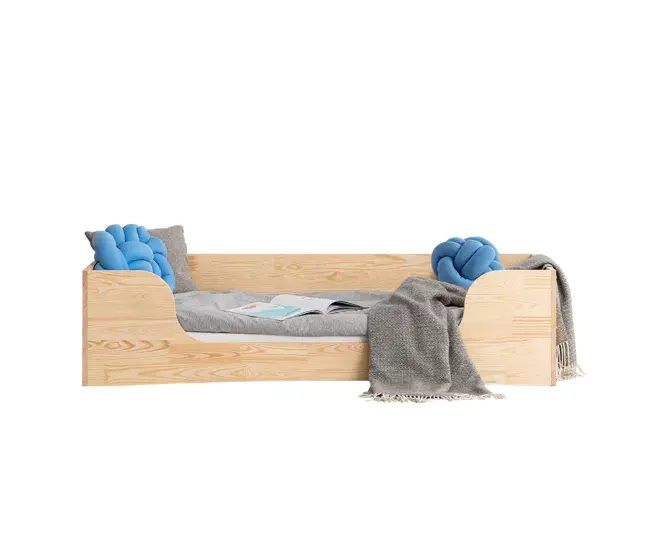 Cama 90x200 con somier Irina Madera con Certificación de Seguridad