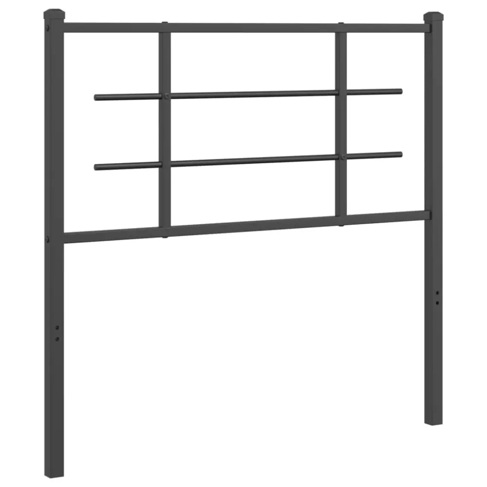 vidaXL cabecero de acero negro 100 cm