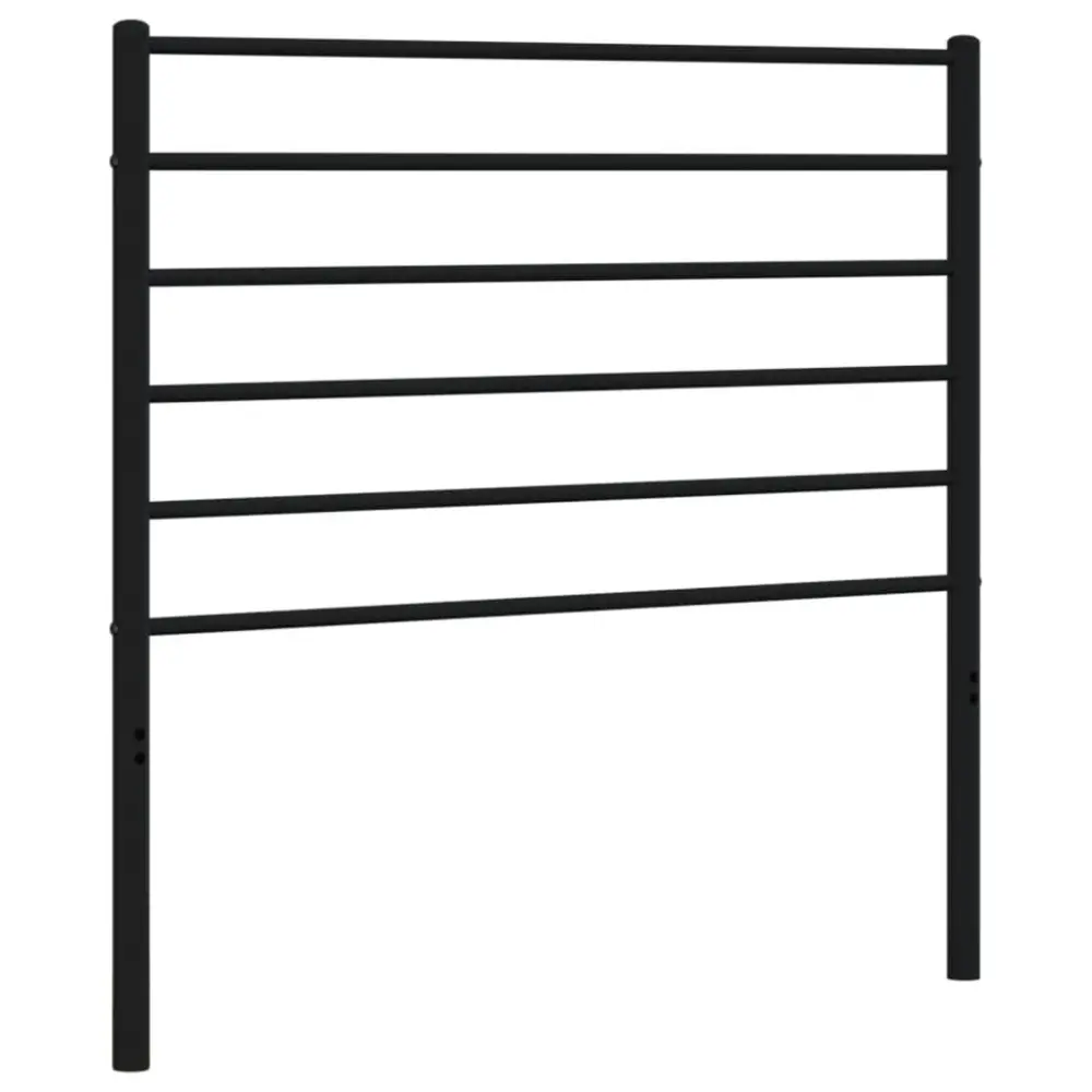 vidaXL cabecero de acero negro 90 cm para Bebés