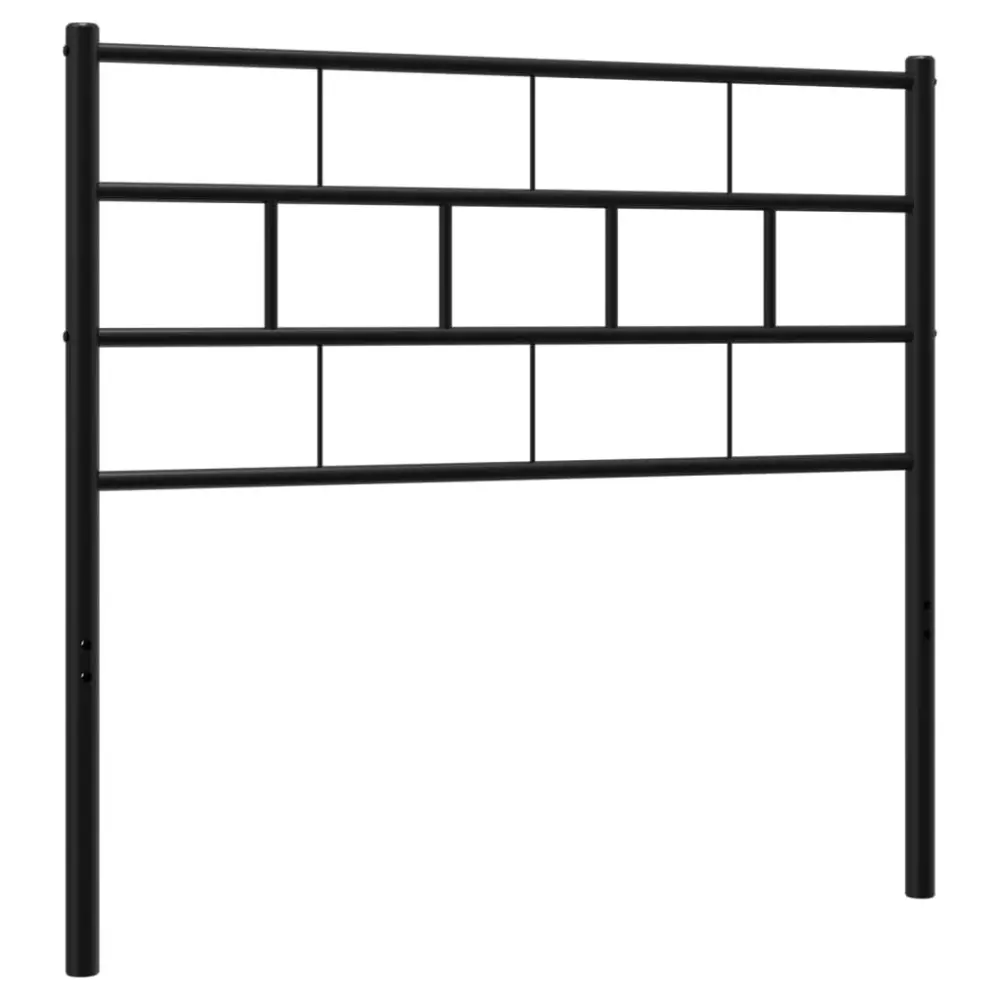 vidaXL cabecero de acero negro 90 cm para Niños