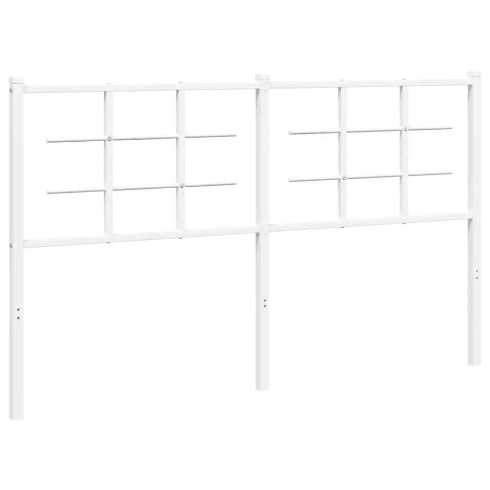vidaXL cabecero de metálico blanco 150 cm