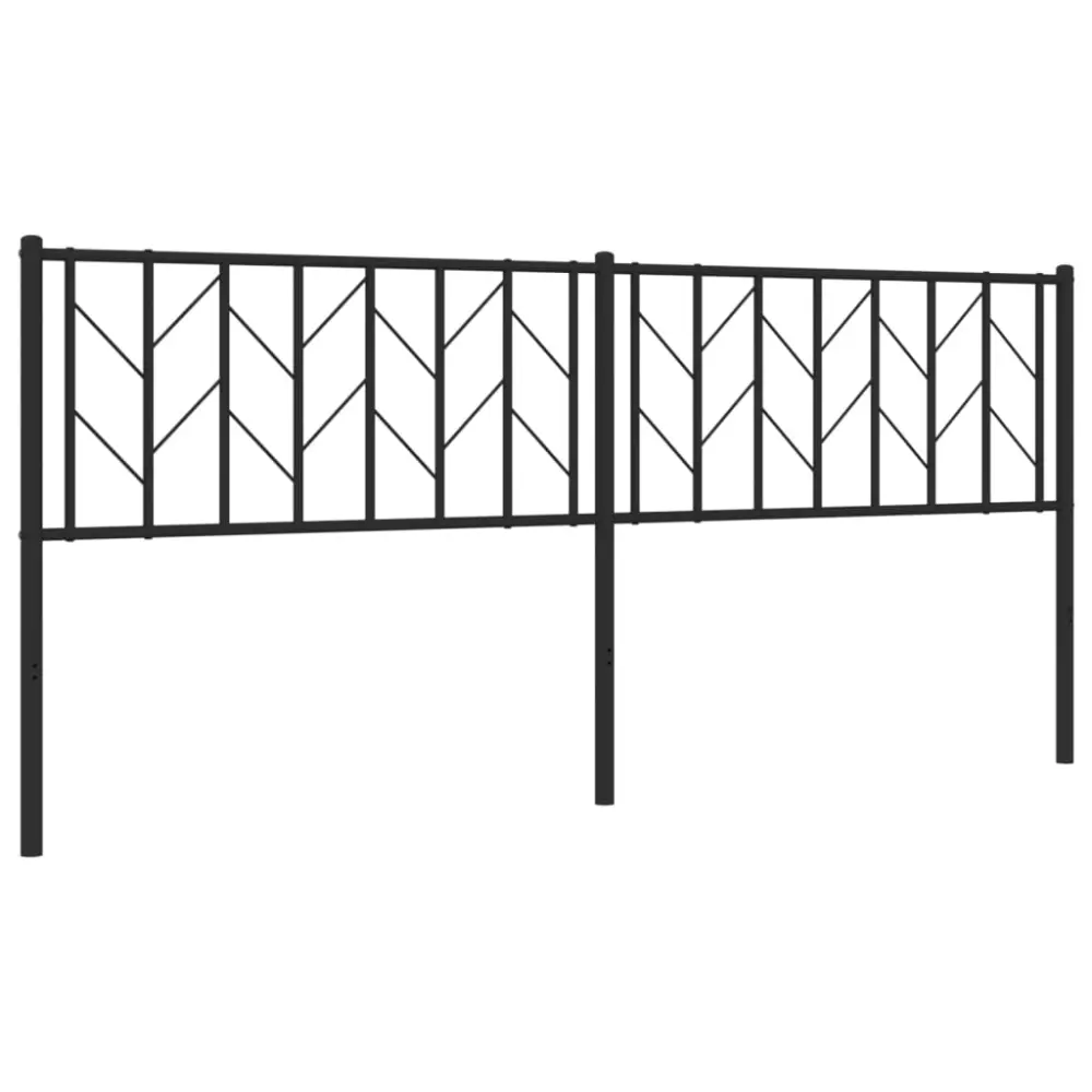 vidaXL cabecero de metálico negro 193 cm para Edades 3-6