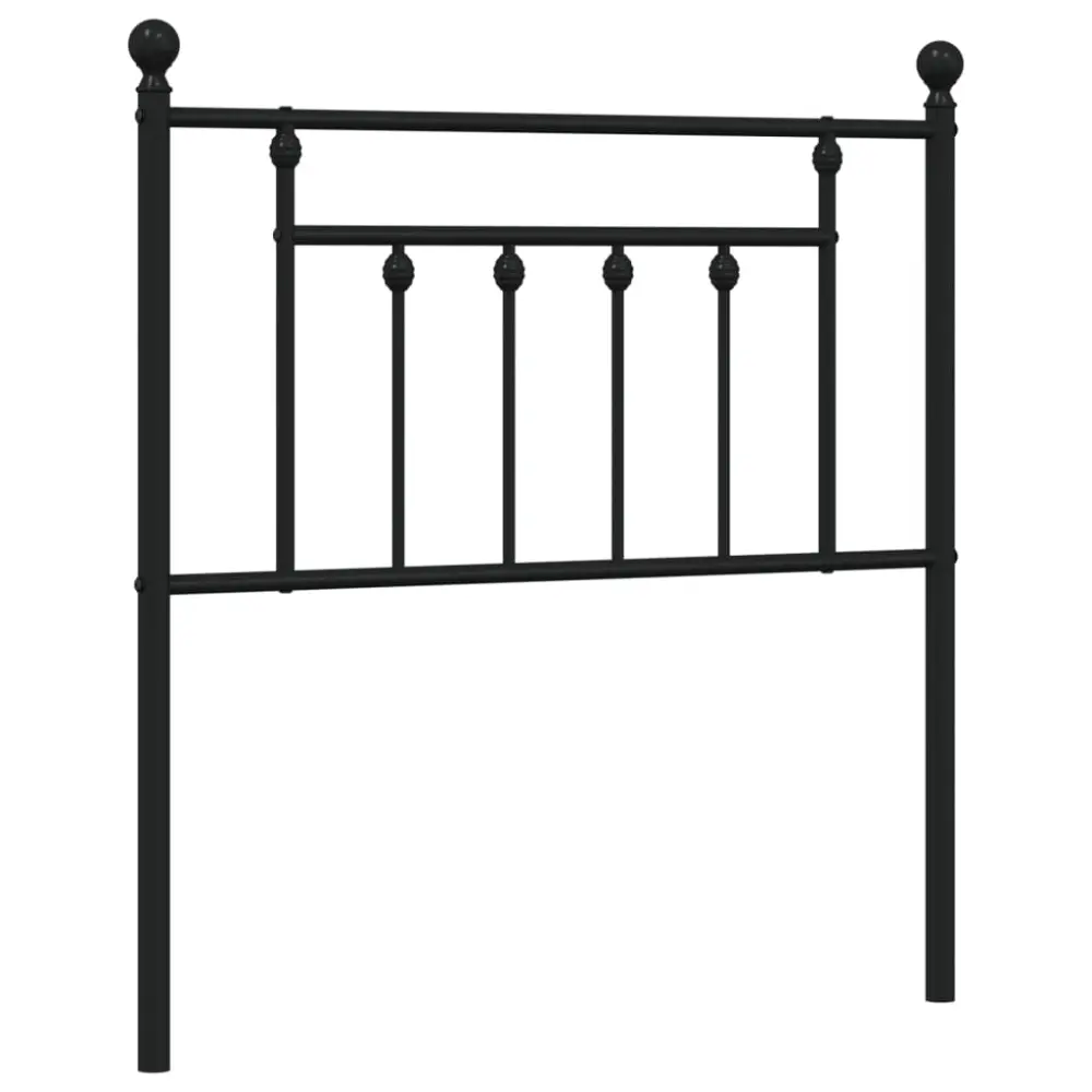 vidaXL cabecero de metálico negro 80 cm para Niños