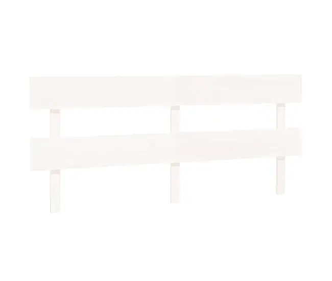 Cabecero de cama madera maciza de pino negro 184x3x81 cm