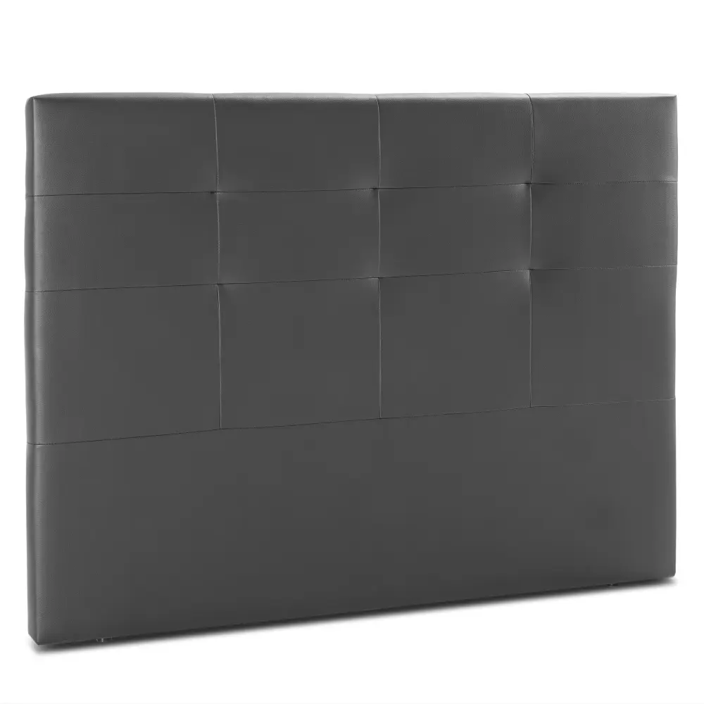 Cabecero tapizado carla 150x115 cm negro, 8 cm de grosor