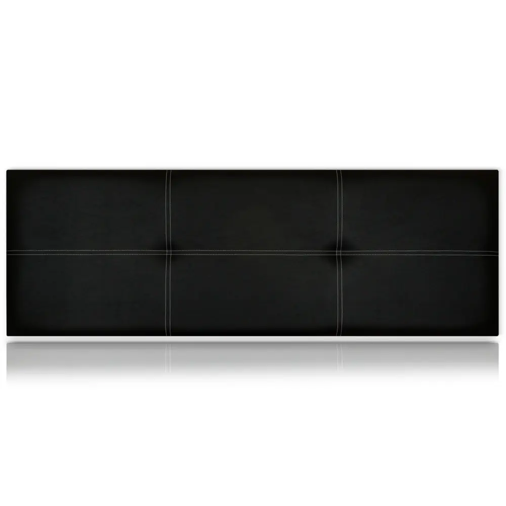 Cabeceros poseidón tapizado polipiel negro 130x50 de sonnomattress