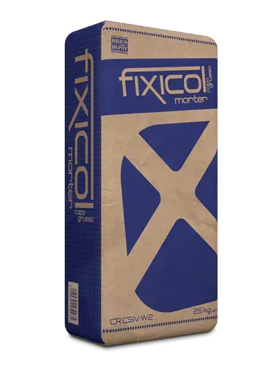 Mortero Fixicol Impremeabilizante capa gruesa 25 kg Blanco