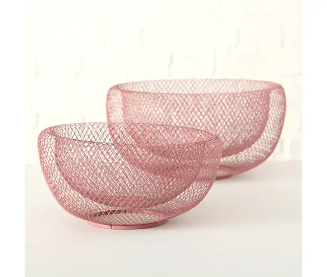 Centro metal rosa PINKY 24X24X12cm