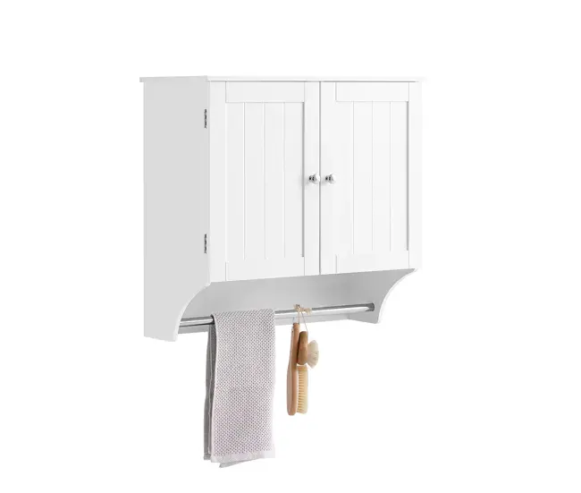 Armario de Baño SoBuy BZR97-N con 1 Cesto y 3 Cajones 60x30x60cm | Plegable | Ahorra Espacio