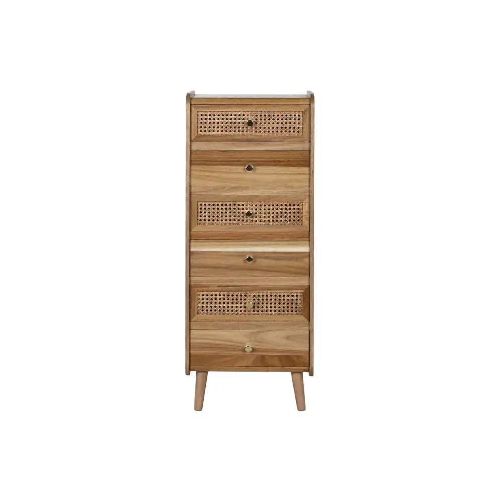 CHIFONIER MDF ACACIA 40X30X104:5 14:74 MARRON