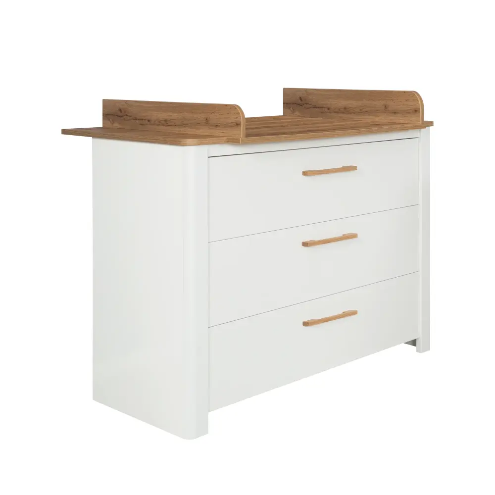 Commode à langer 'Ava' profondeur de l'armoire, y compris extension pour langer dans le décor 'Chêne Artisan', hauteur ...