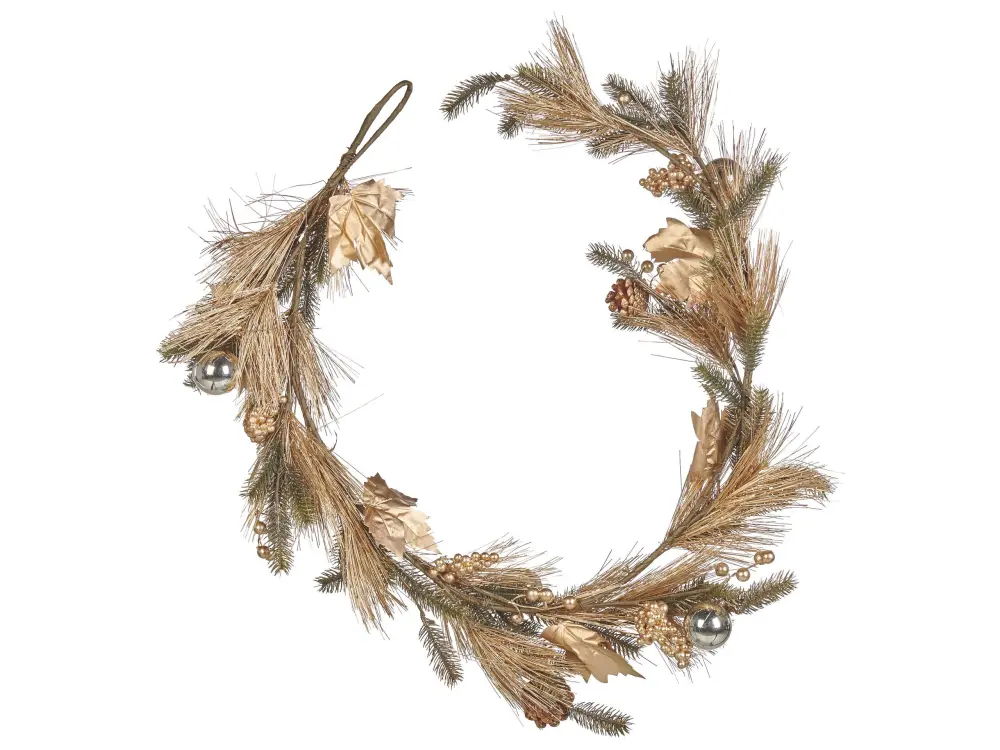 Christmas Garland 150 cm Green and Gold MURCJA