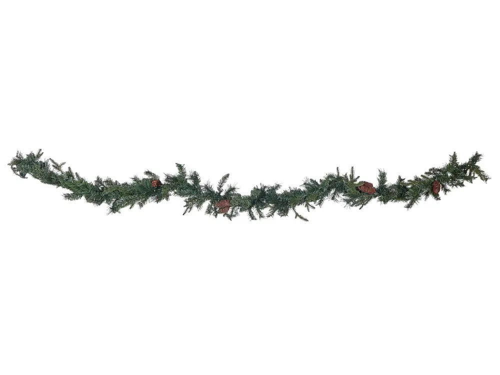 Pre-Lit Christmas Garland 270 cm Green KAMERUN