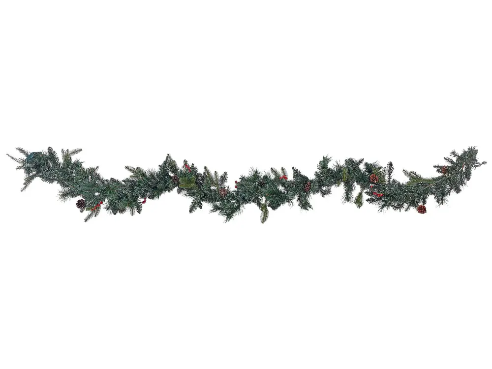 Pre-Lit Christmas Garland 270 cm Green WHITEHORN
