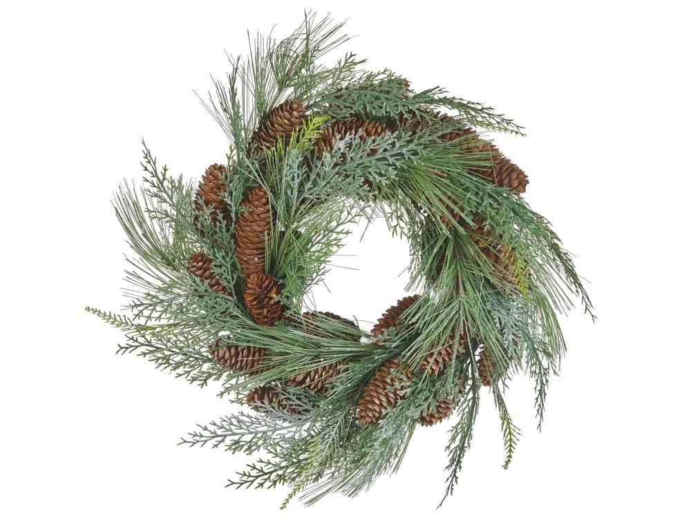 Decorative Christmas Wreath ⌀ 34 cm Green ASTURIA