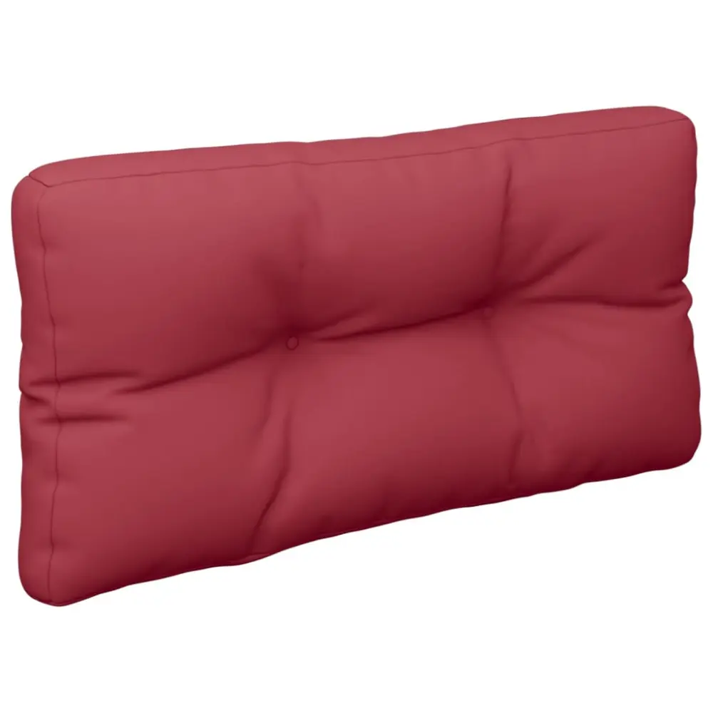 Algodón Egipcio 100% vidaXL cojín para sofá de palets de tela rojo tinto 80x40x12 cm