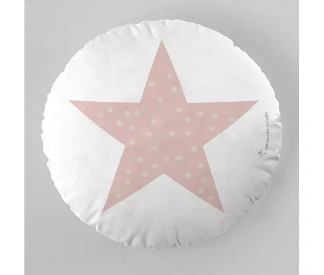 Diseño Exclusivo COJIN REDONDO CON RELLENO SUSANITA ROSA 40 CM DIAMETRO