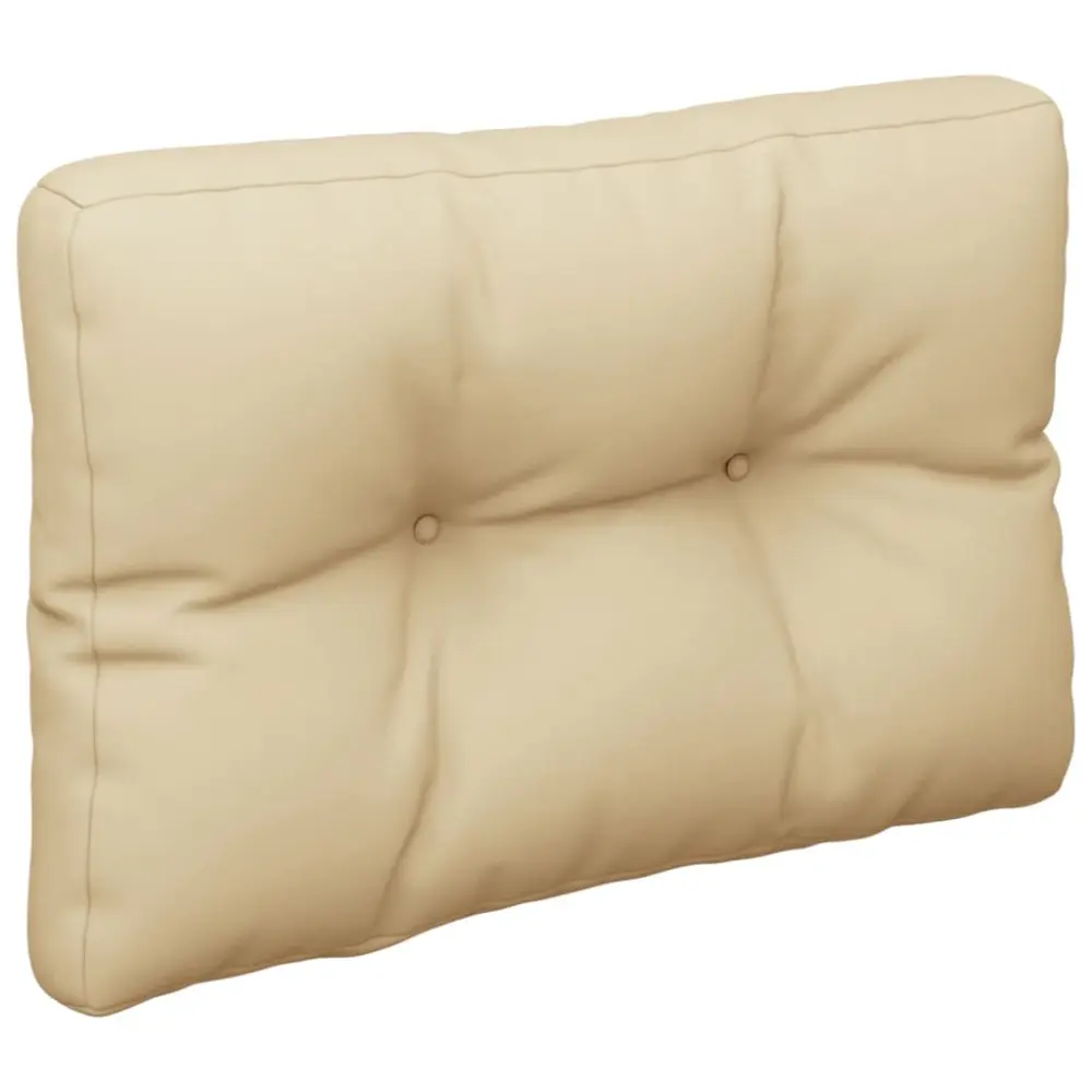 vidaXL cojín para sofá de palets de tela marfil 50x40x12 cm