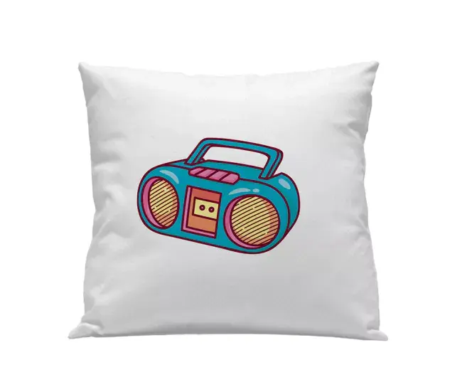 Certificado Oeko-Tex Funda cojín Infantil Radio Radio - Blanco - 50X50