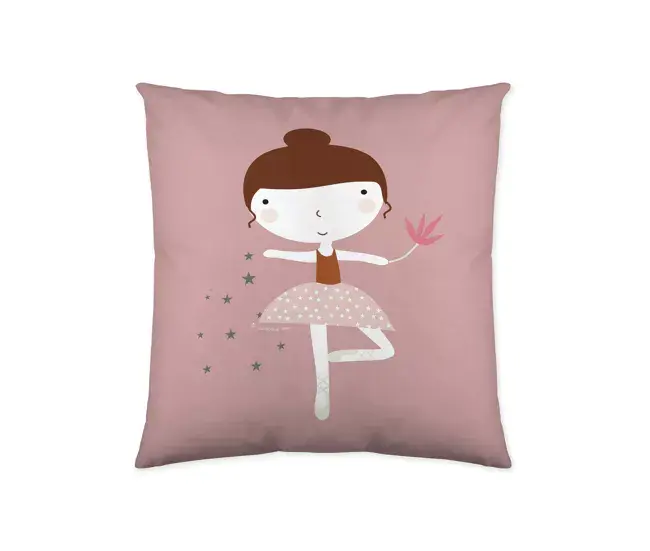 FUNDA DE COJIN VACIO BAILARINA 40x40 CM de Algodón y Poliéster