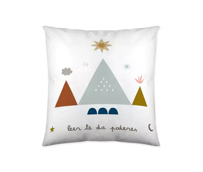 Funda de Lino FUNDA DE COJIN VACIO SUSANITA AZUL 40x40 CM
