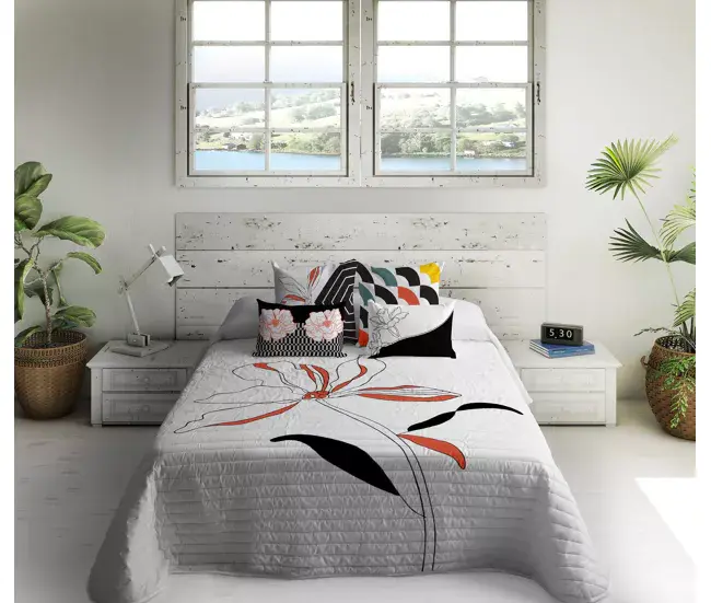 Elegante Jacquard COLCHA BOUTI JAVEA CAMA 90
