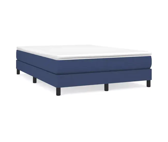 Cama box spring con colchón tela marrón negro 140x200 cm Material PVC Libre de Ftalatos