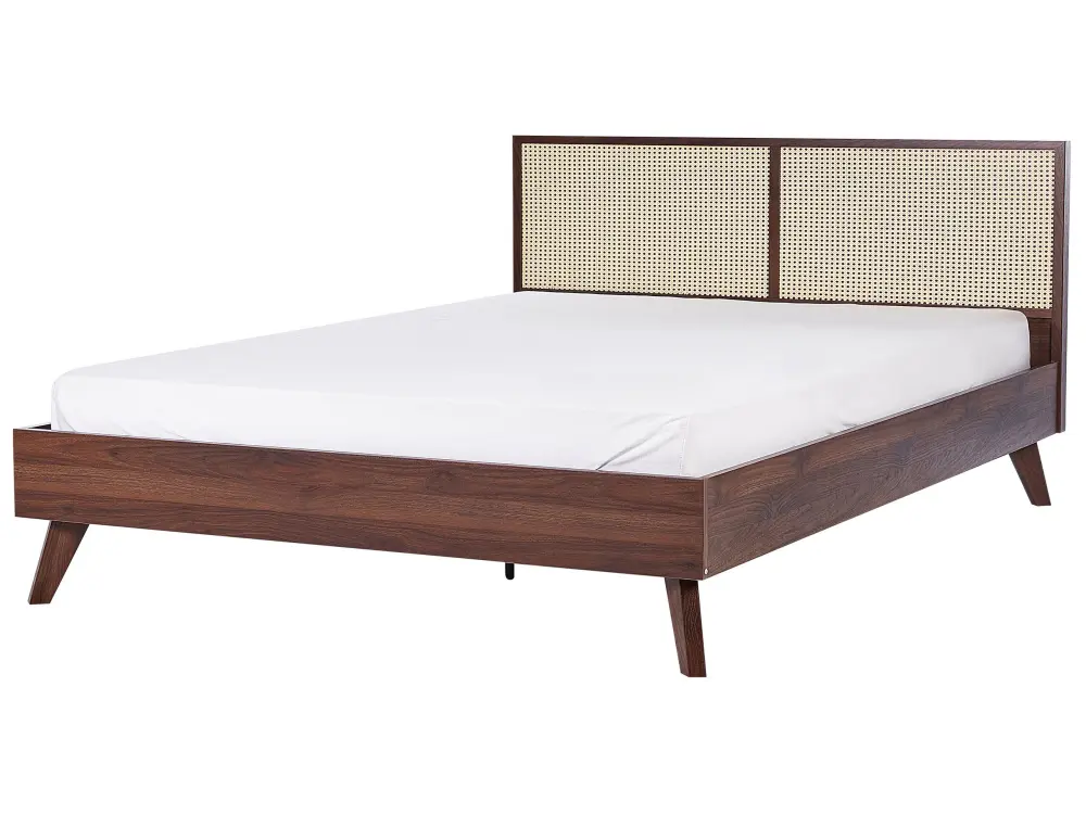 Cama ratán monpazier 180 x 200 cm marrón tenebroso