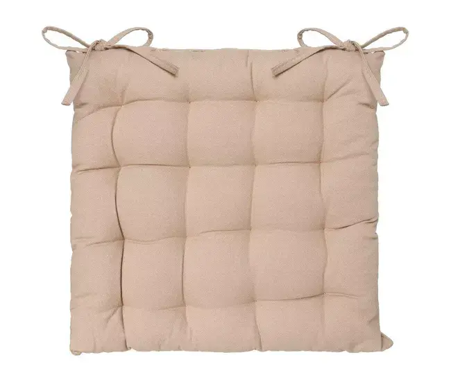 Cojín para sillas Atmosphera Hueso (38 x 38 cm) | Inflado Rápido | Plegable