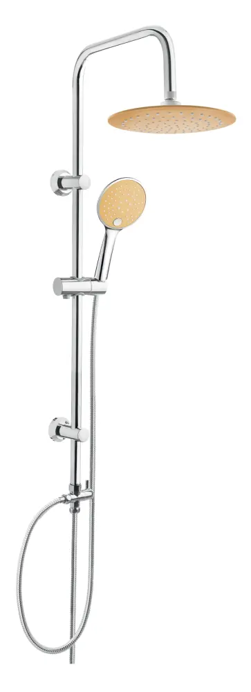 Columna baño lluvia acero inoxidable cromado baño lluvia anaranjadas