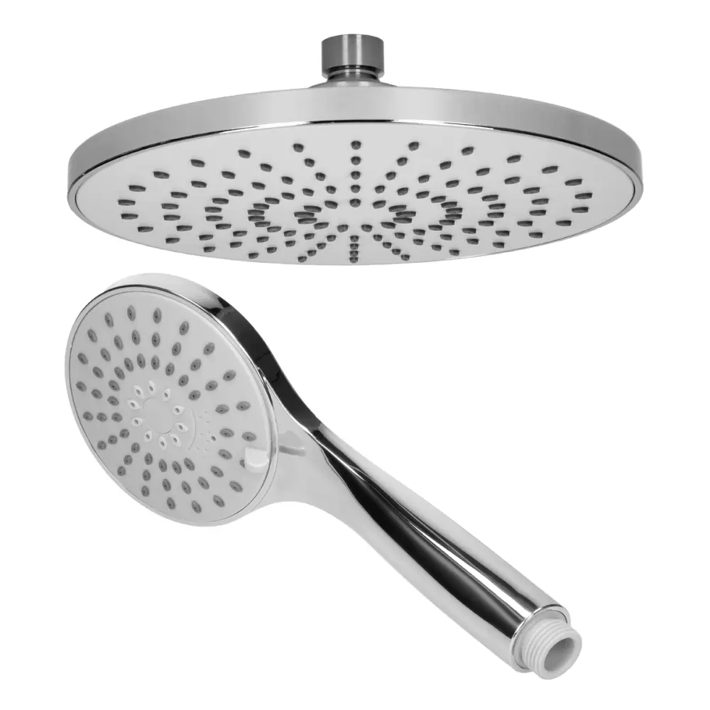 Conjunto de ducha de baño con efecto lluvia redonda ecd germany
