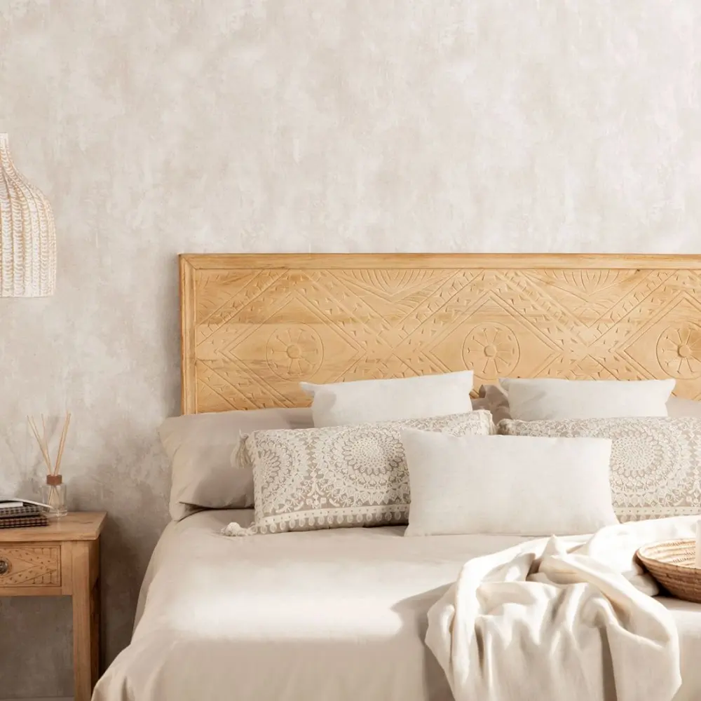 Cabecero en madera de mango para cama de 135, 150 y 160 nala | Envío Rápido y Gratis