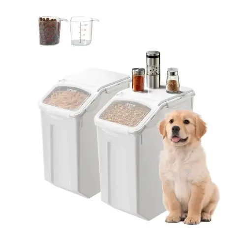 4.5Gal/20L X 2 Ingredient Storage Containe Kitchen Flour Bin F-8909X2( 2 PCS)
