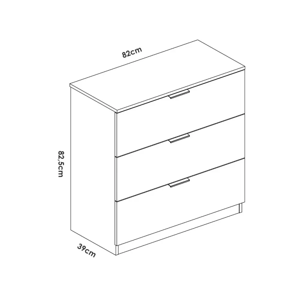 Conjunto de dormitorio Pack Havana 5 cabecero + 2 mesitas + aro + cómoda blanco con Patas Ajustables
