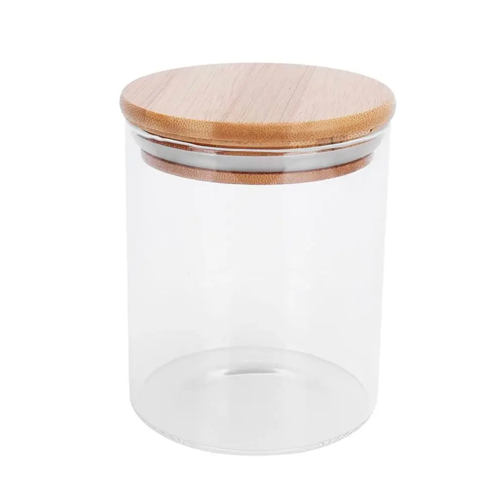 Frasco hermético con tapa de bambú 700ml