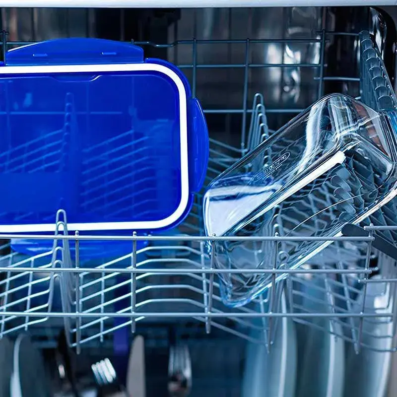 Set de 2 recipientes con tapa Cook&Go Pyrex herméticos azul 0,8L/1,7L