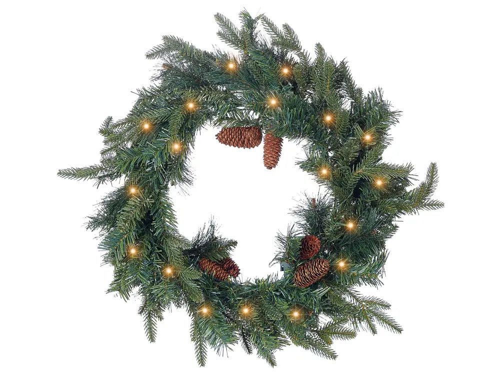 Corona LED verde ⌀ 60 cm KAMERUN