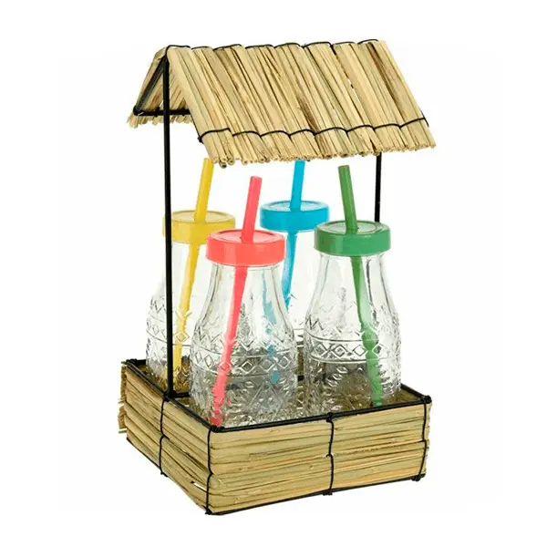 Conjunto 4 botellas arcoíris 250ml