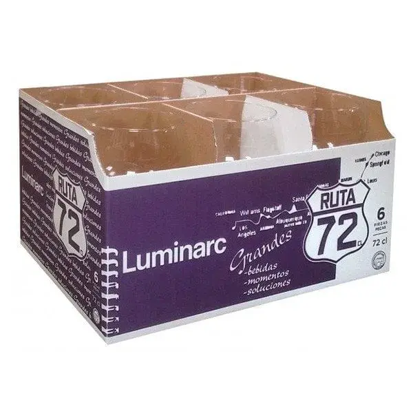 Set 6 copas multiusos Luminarc Ruta 72 cl