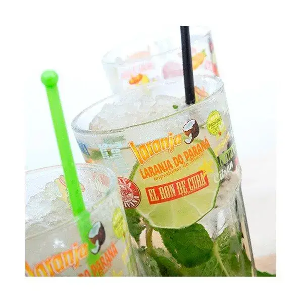 Set de preparación de mojitos con 4 vasos