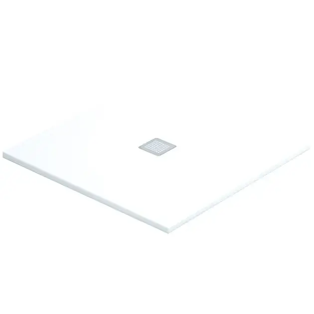 Plato de ducha mineral aligerado coat blanco 80x80 cm