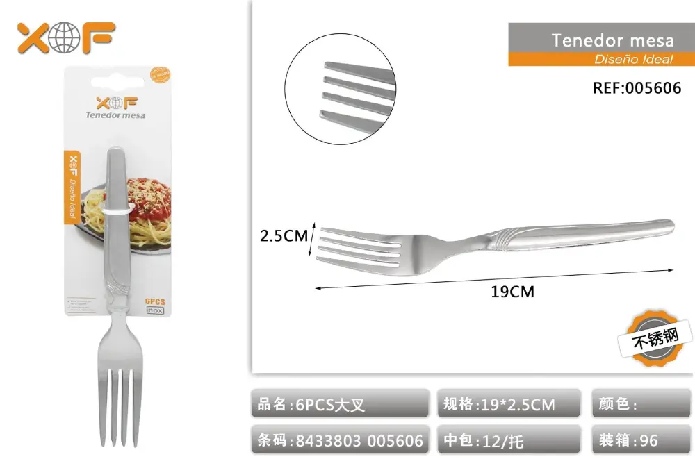 TENEDOR MESA 6S